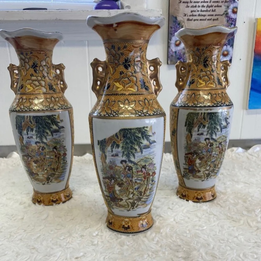 Vase set vintage 3